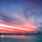 中国　夕景