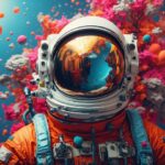 宇宙　宇宙服 AI