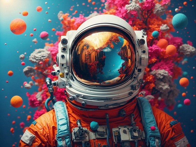 宇宙　宇宙服 AI