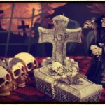 ハロウィン 死神 ガイコツ お墓
